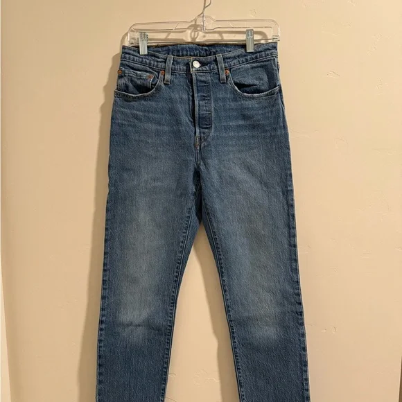 Levi's Blue Straight Leg Jeans - Picture 1 of 2